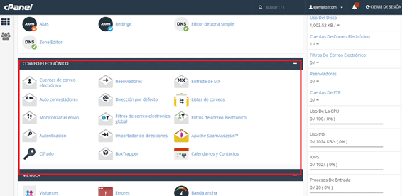 Correo electrónico - CPanel