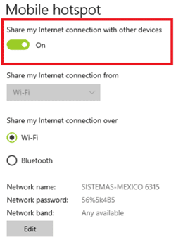 compartir internet - wifi
