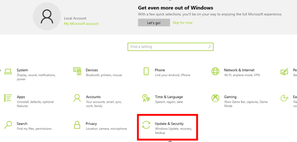 restaurar el sistema operativo - actualizaciones